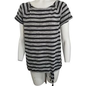 ANN Taylor Loft Lounge Short Sleeve Top Side Knot Size Medium